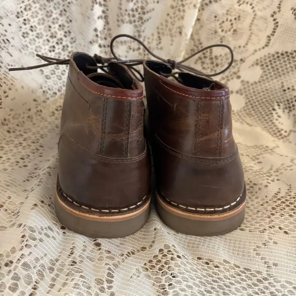 Steve Madden Hestonn Men's US 11 Brown Leather Chukka Boots